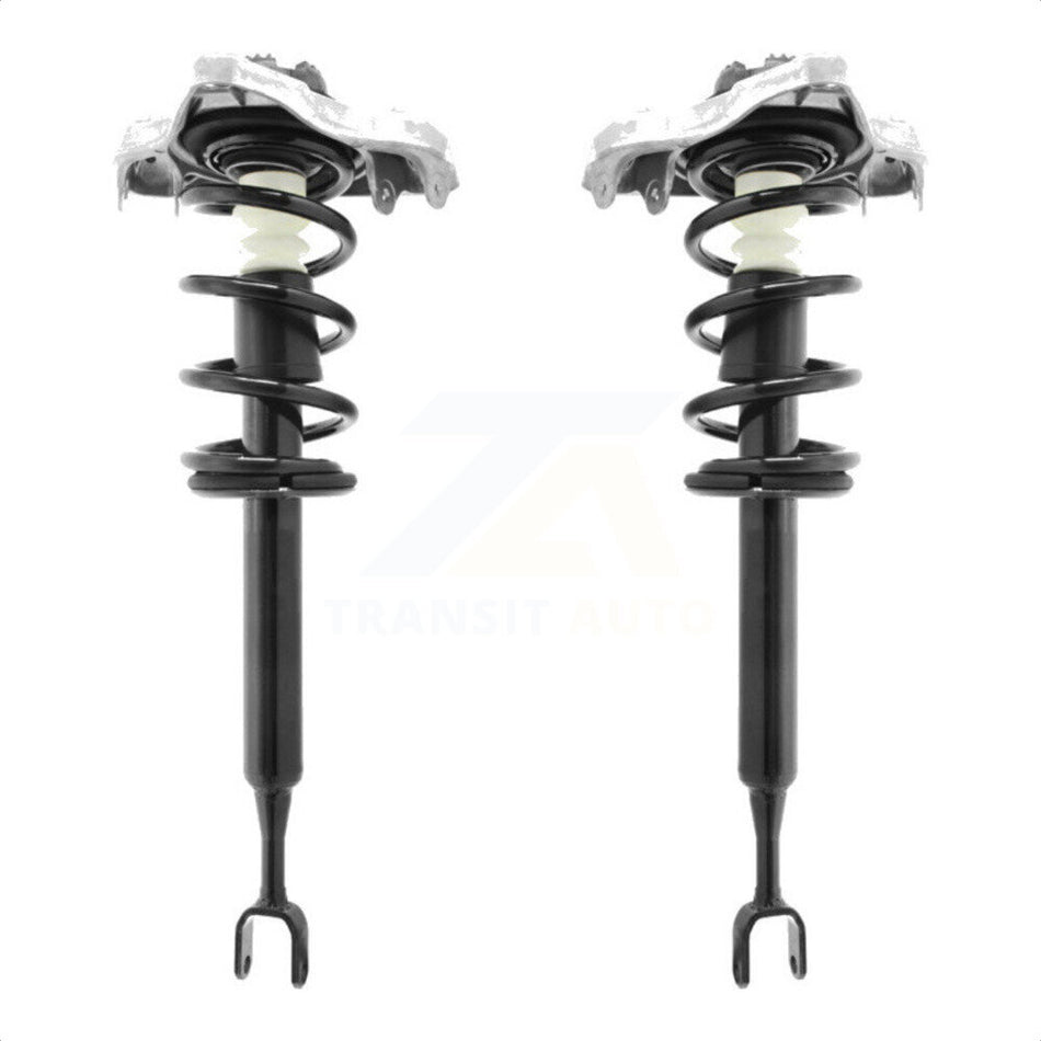 Front Complete Suspension Shocks Strut And Coil Spring Mount Assemblies Pair For 2005-2008 Audi A4 Quattro B7 Chassis with Standard K78A-100010 by Transit Auto