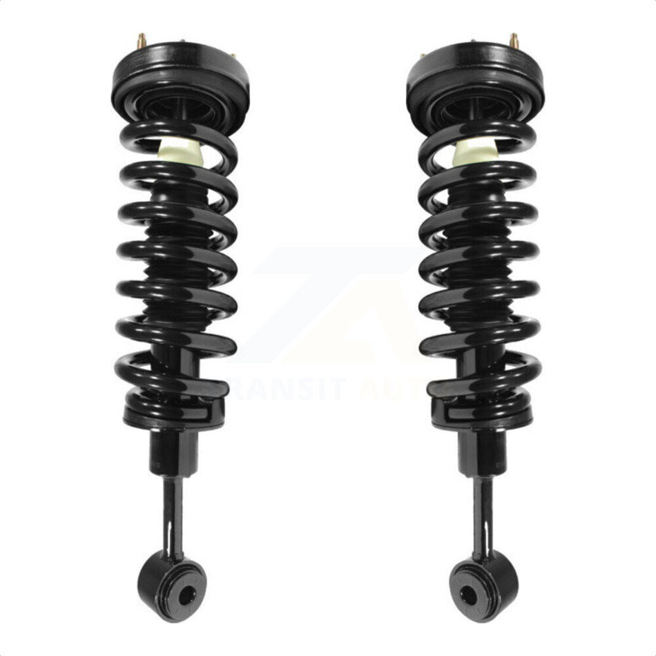 Front Complete Shocks Strut Coil Spring Assemblies Pair For Ford F-150 Lincoln Mark LT Excludes Rear Wheel Drive Vehicles With Torsion Suspension Lift Kits 4WD K78A-100024 by Transit Auto