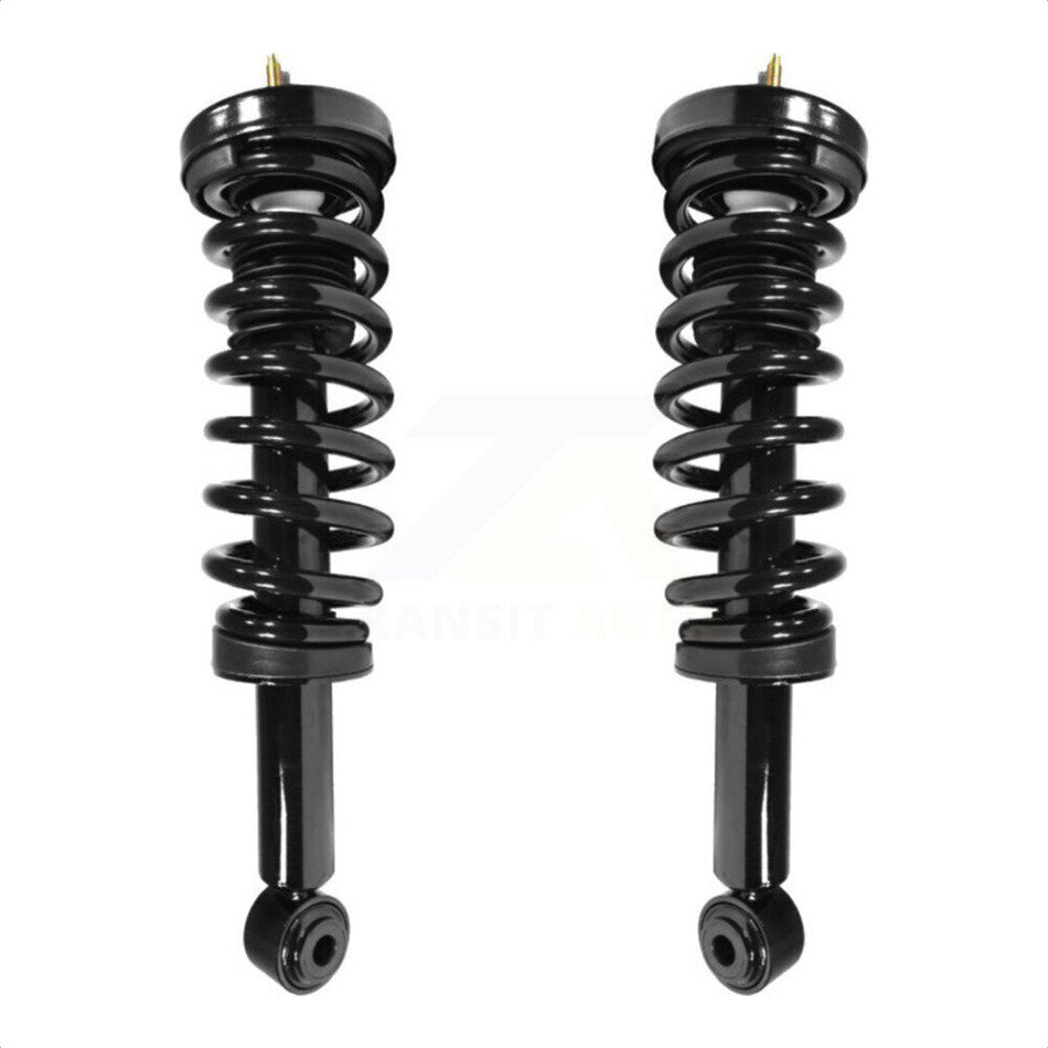 Front Complete Suspension Shocks Strut And Coil Spring Mount Assemblies Pair For 2009-2013 Ford F-150 4WD Excludes Rear Wheel Drive Torsion K78A-100035 by Transit Auto