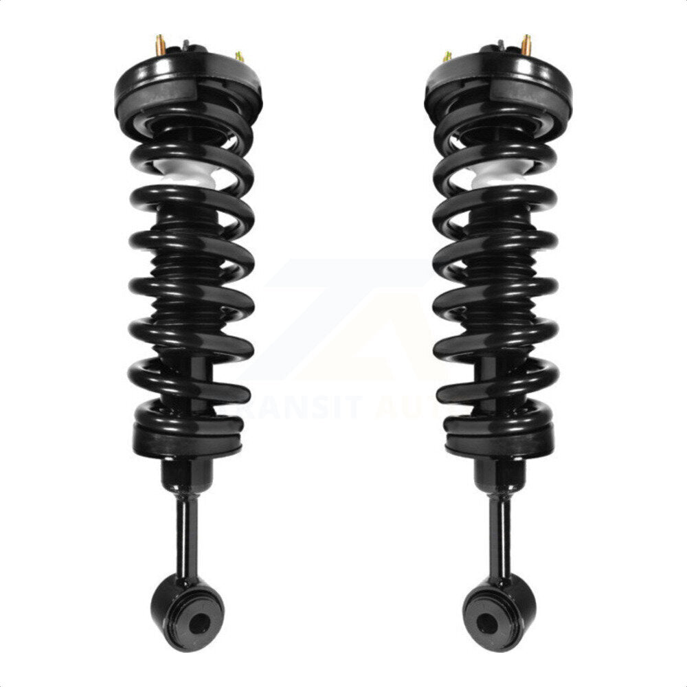 Front Complete Suspension Shocks Strut And Coil Spring Mount Assemblies Pair For 2003-2006 Ford Expedition Lincoln Navigator Excludes Air K78A-100041 by Transit Auto