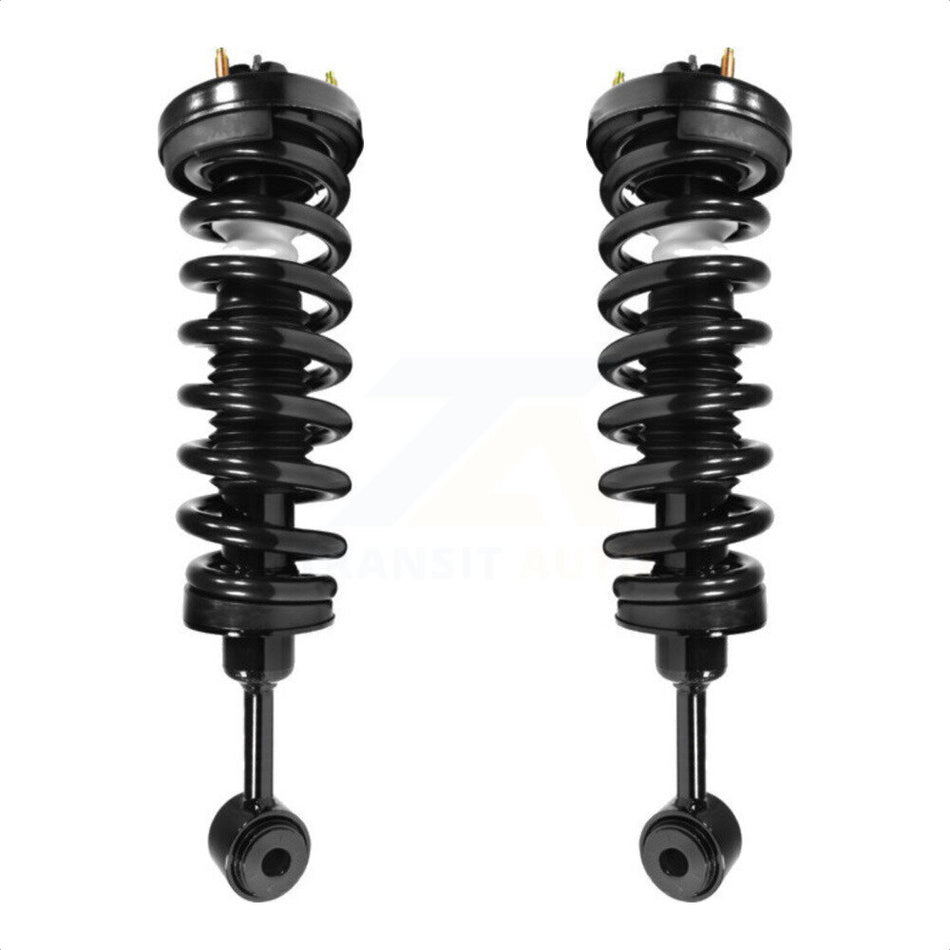 Front Complete Suspension Shocks Strut And Coil Spring Mount Assemblies Pair For 2003-2006 Ford Expedition Lincoln Navigator Excludes Air K78A-100041 by Transit Auto