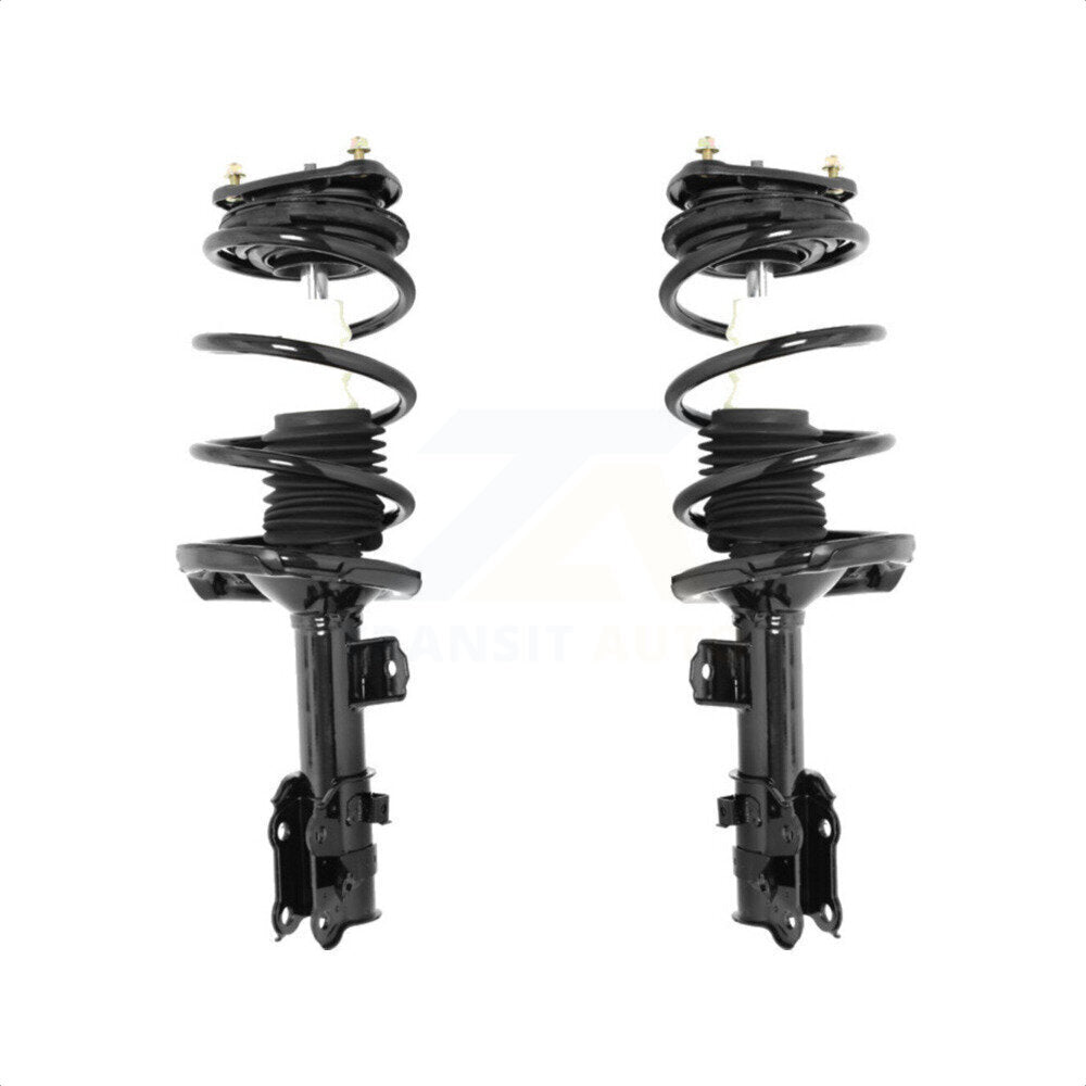 Front Complete Suspension Shocks Strut And Coil Spring Mount Assemblies Kit For 2006-2011 Hyundai Accent Kia Rio Rio5 K78A-100087 by Transit Auto