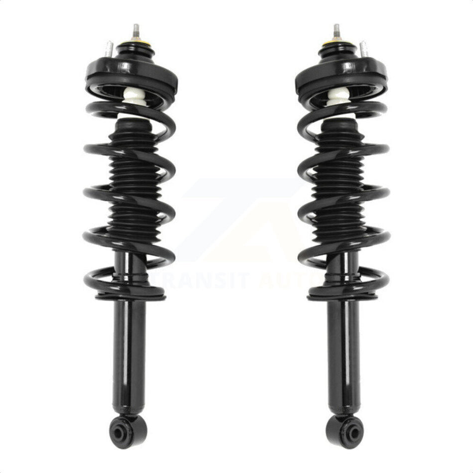 Rear Complete Suspension Shocks Strut And Coil Spring Mount Assemblies Pair For 2011-2019 Dodge Journey Excludes Performance K78A-100252 by Transit Auto