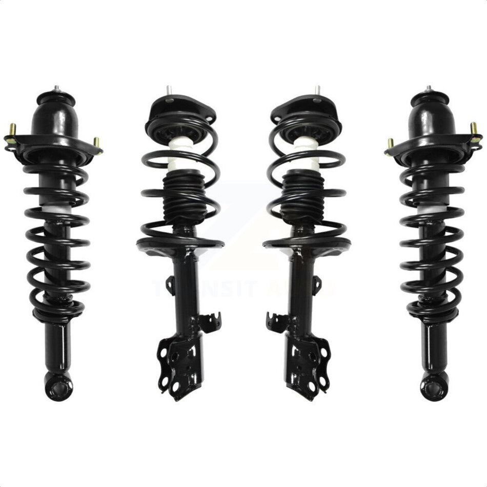 Front Rear Complete Suspension Shocks Strut And Coil Spring Mount Assemblies Kit For Toyota Matrix Pontiac Vibe Excludes All Wheel Drive 2.4L Engine FWD with 1.8L K78A-100294 by Transit Auto