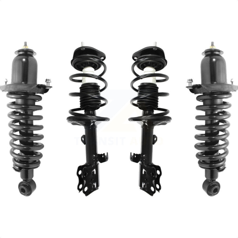 Front Rear Complete Suspension Shocks Strut And Coil Spring Mount Assemblies Kit For Toyota Matrix Pontiac Vibe Excludes Wheel Drive AWD K78A-100295 by Transit Auto