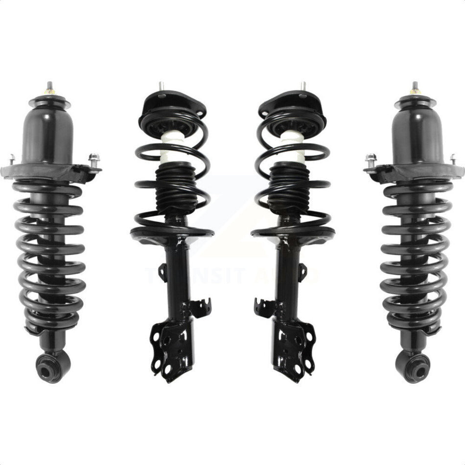 Front Rear Complete Suspension Shocks Strut And Coil Spring Mount Assemblies Kit For Toyota Matrix Pontiac Vibe Excludes Wheel Drive AWD K78A-100295 by Transit Auto