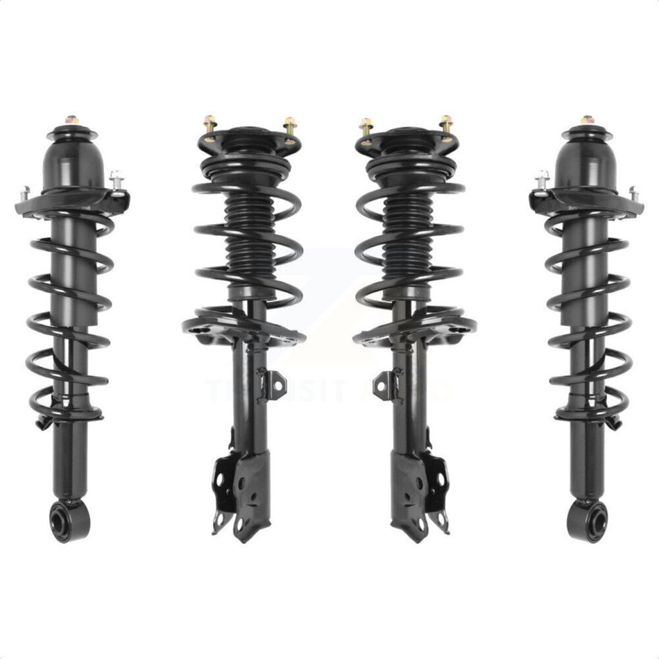 Front Rear Complete Suspension Shocks Strut And Coil Spring Mount Assemblies Kit For 2014-2019 Toyota Corolla Excludes Sport K78A-100296 by Transit Auto