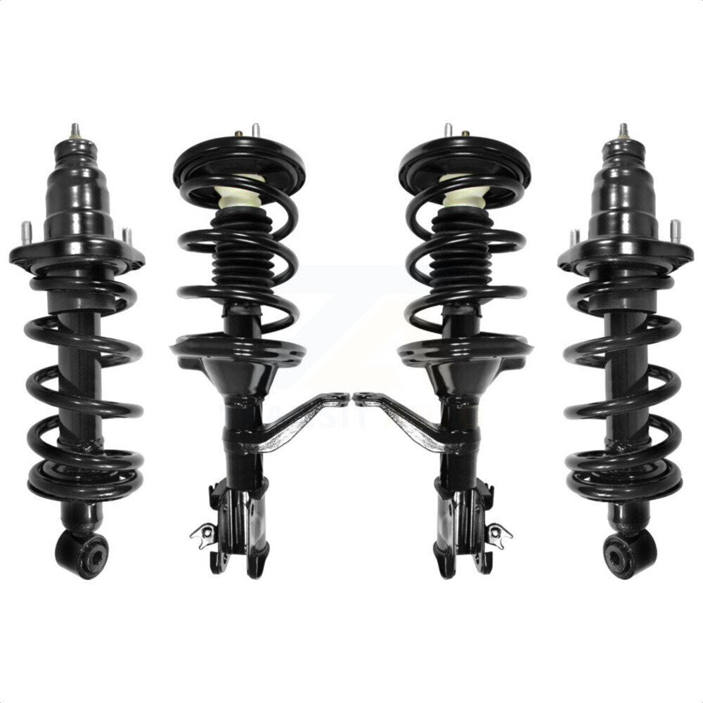 Front Rear Complete Suspension Shocks Strut And Coil Spring Mount Assemblies Kit For 2003-2011 Honda Element K78A-100299 by Transit Auto