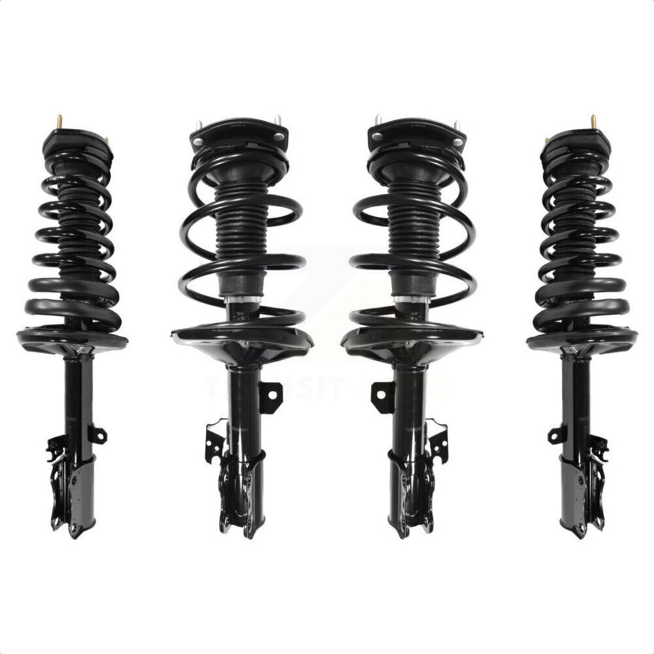 Front Rear Complete Suspension Shocks Strut And Coil Spring Mount Assemblies Kit For 2002-2003 Toyota Camry Lexus ES300 K78A-100302 by Transit Auto