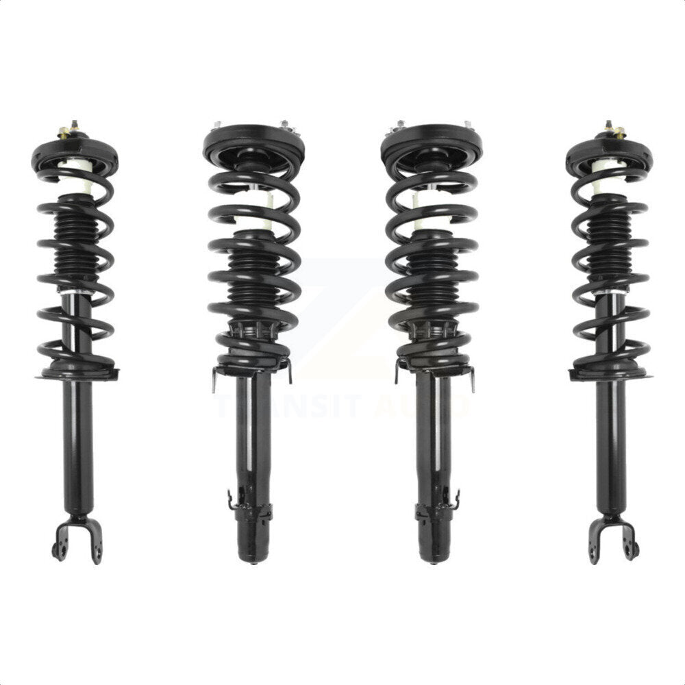 Front Rear Complete Suspension Shocks Strut And Coil Spring Mount Assemblies Kit For 2009-2014 Acura TL FWD Excludes All Wheel Drive K78A-100306 by Transit Auto