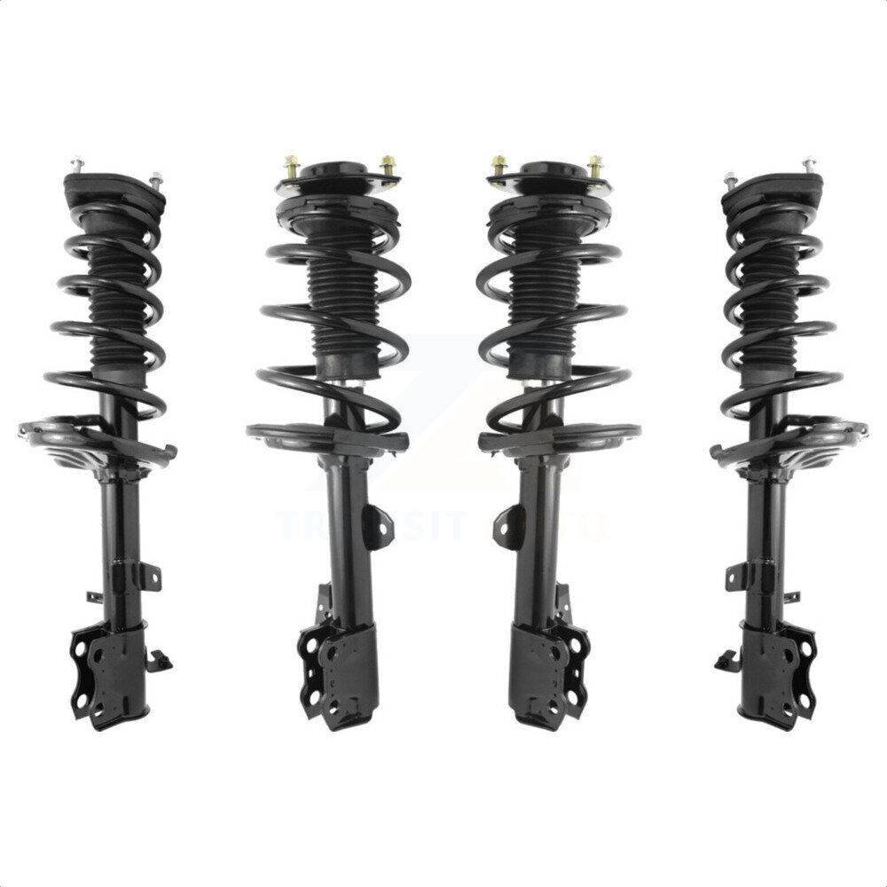 Front Rear Complete Suspension Shocks Strut And Coil Spring Mount Assemblies Kit For 2009-2012 Toyota Venza AWD Excludes Wheel Drive K78A-100349 by Transit Auto