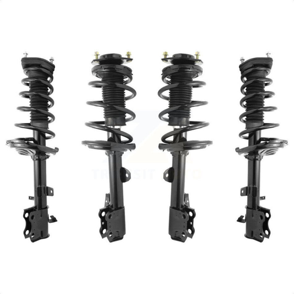 Front Rear Complete Suspension Shocks Strut And Coil Spring Mount Assemblies Kit For 2009-2012 Toyota Venza AWD Excludes Wheel Drive K78A-100349 by Transit Auto