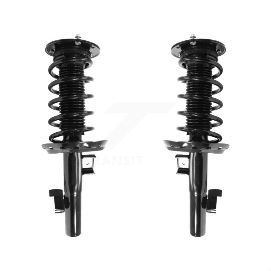 Front Complete Suspension Shocks Strut And Coil Spring Mount Assemblies Kit For Volvo S60 V60 excludes electronic adjustable suspension K78A-100366 by Transit Auto