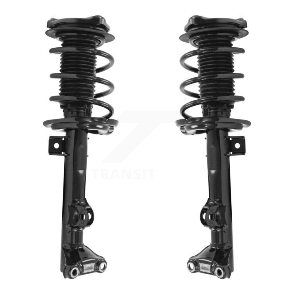 Front Complete Suspension Shocks Strut And Coil Spring Mount Assemblies Pair For Mercedes-Benz E350 E400 Excludes Sedan Wagon Models Fits RWD Coupe Covertible Only K78A-100374 by Transit Auto