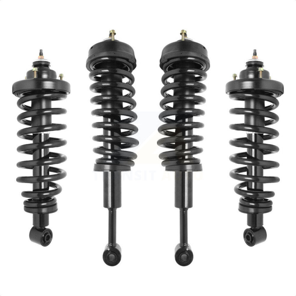 Front Rear Complete Suspension Shocks Strut And Coil Spring Mount Assemblies Kit For 2007-2010 Ford Explorer Sport Trac 4WD Excludes Wheel Drive K78A-100395 by Transit Auto