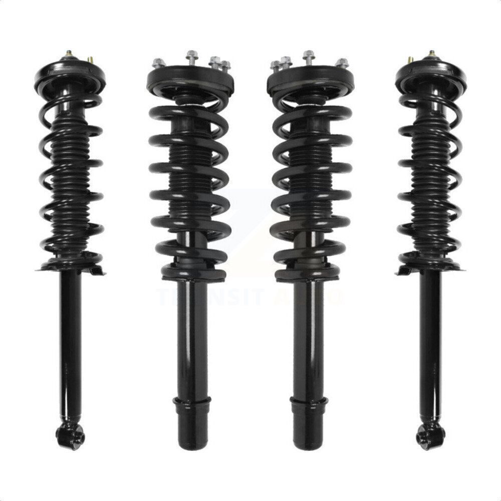 Front Rear Complete Suspension Shocks Strut And Coil Spring Mount Assemblies Kit For 2004-2008 Acura TL K78A-100396 by Transit Auto