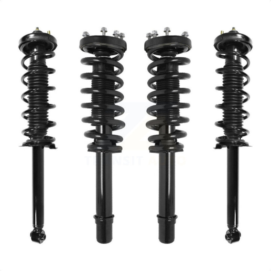 Front Rear Complete Suspension Shocks Strut And Coil Spring Mount Assemblies Kit For 2004-2008 Acura TL K78A-100396 by Transit Auto