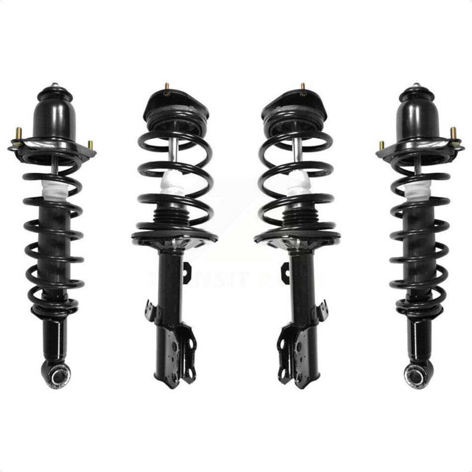 Front Rear Complete Suspension Shocks Strut And Coil Spring Mount Assemblies Kit For 2003-2008 Toyota Matrix Pontiac Vibe Excludes All Wheel Drive FWD K78A-100401 by Transit Auto