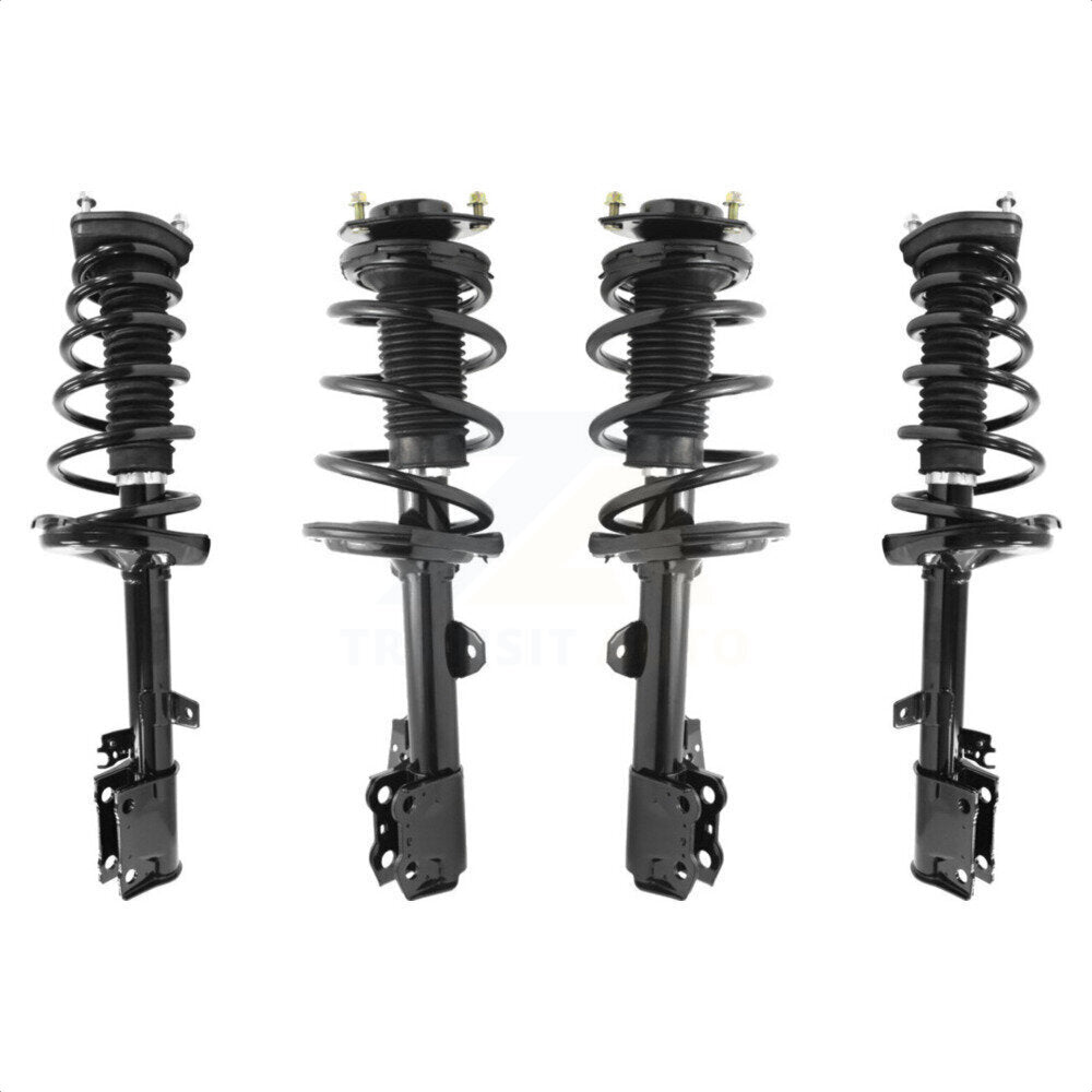 Front Rear Complete Suspension Shocks Strut And Coil Spring Mount Assemblies Kit For 2009-2012 Toyota Venza FWD Excludes All Wheel Drive K78A-100410 by Transit Auto