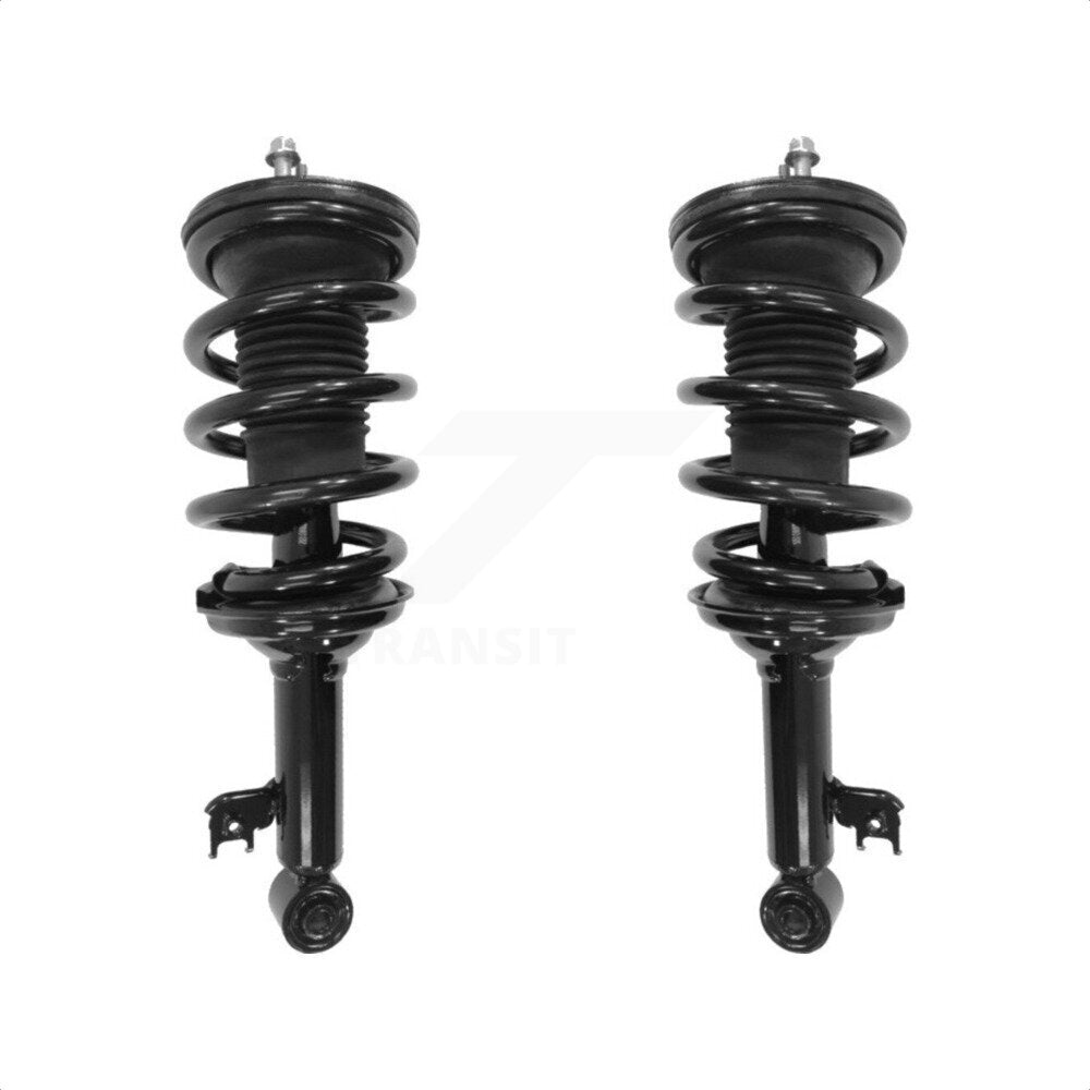 Front Complete Suspension Shocks Strut And Coil Spring Mount Assemblies Kit For 2005-2015 Toyota Tacoma Base with RWD Fits Rear Wheel Drive Models Only K78A-100414 by Transit Auto