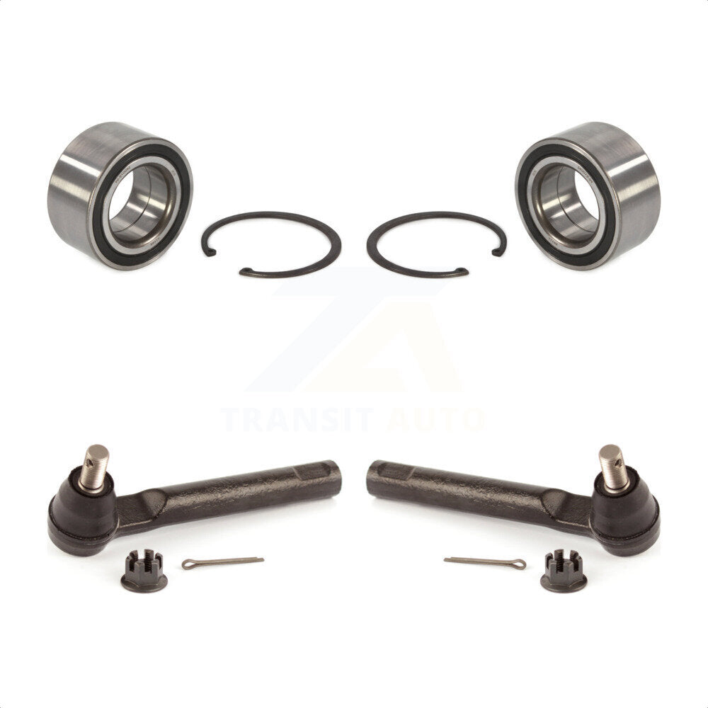 Front Wheel Bearing And Tie Rod End Kit For 2007-2011 Honda CR-V Vehicles Manufactured In USA K7T-100056 by Transit Auto
