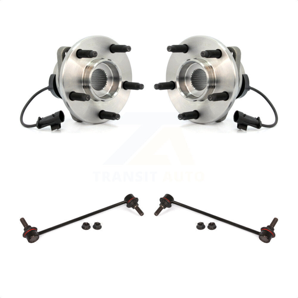 Front Hub Bearing Assembly And Link Kit For Chevrolet Malibu Pontiac G6 K7T-100533 by Transit Auto