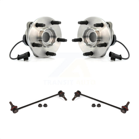 Front Hub Bearing Assembly And Link Kit For Chevrolet Malibu Pontiac G6 K7T-100533 by Transit Auto