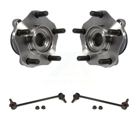 Front Hub Bearing Assembly And Link Kit For Nissan Sentra NV200 LEAF Chevrolet City Express K7T-100616 by Transit Auto