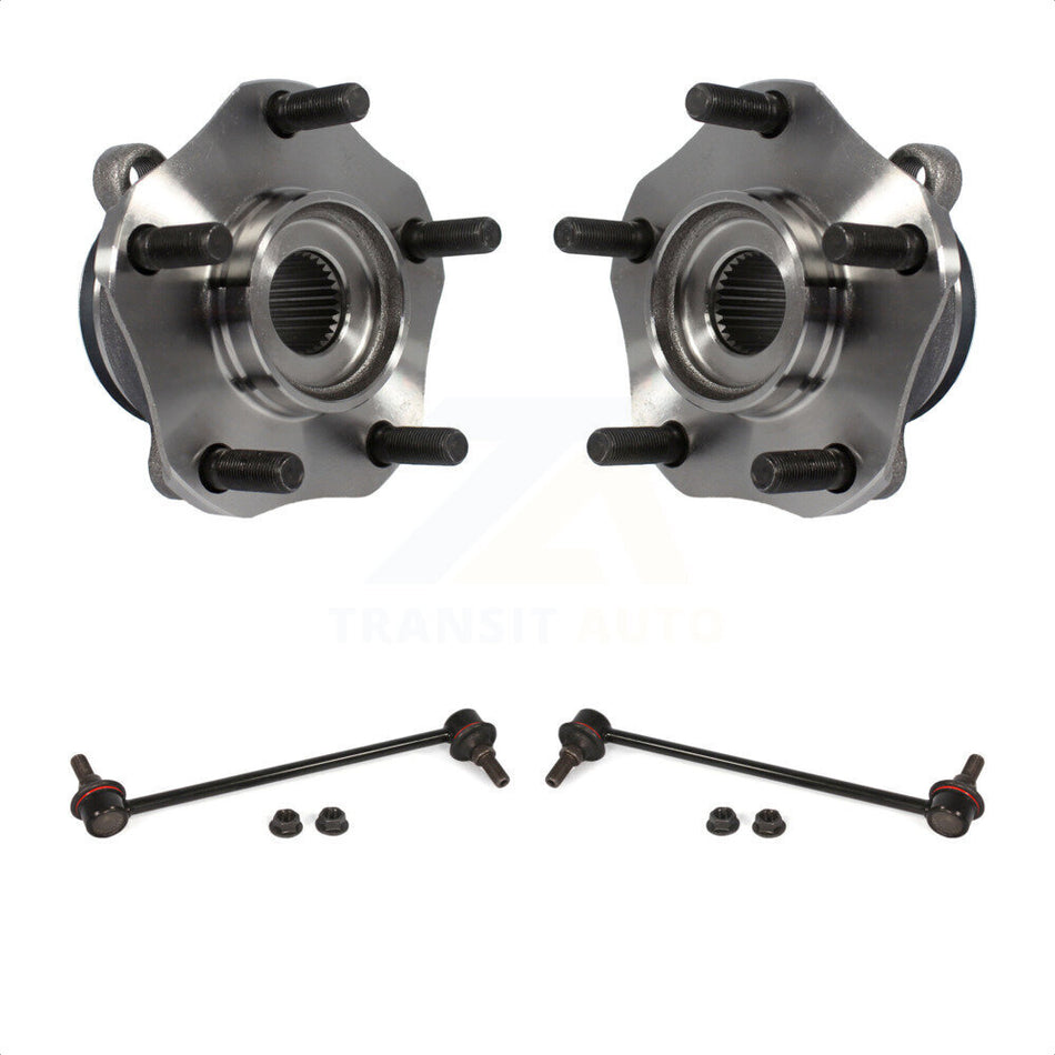 Front Hub Bearing Assembly And Link Kit For Nissan Sentra NV200 LEAF Chevrolet City Express K7T-100616 by Transit Auto