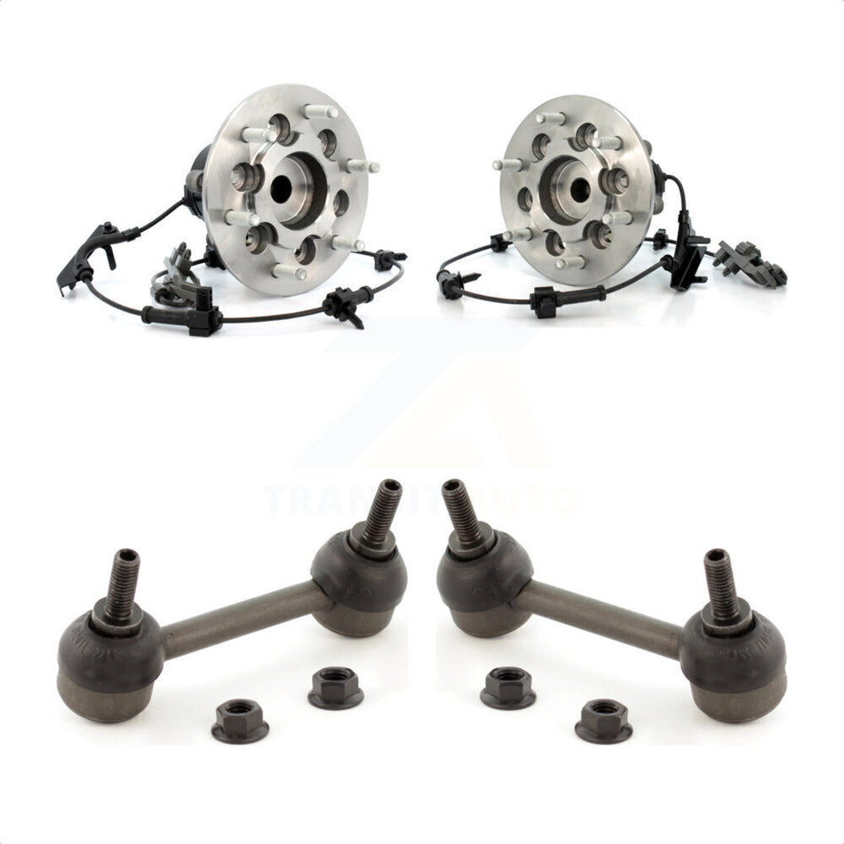 Front Hub Bearing Assembly And Link Kit For 2004-2005 GMC Canyon Z71 SL SLE Fleet with RWD Without Off Road Package K7T-100827 by Transit Auto
