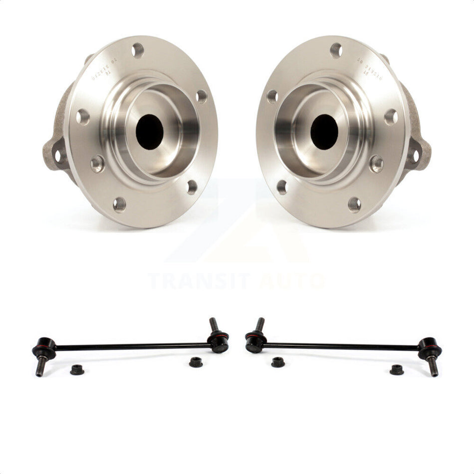 Front Hub Bearing Assembly And Link Kit For BMW 528i 535i K7T-101084 by Transit Auto