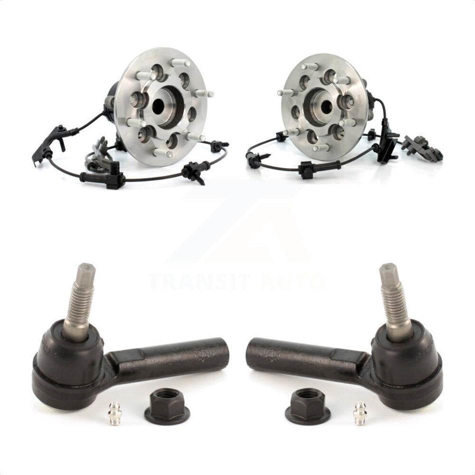Front Wheel Bearing And Tie Rod End Kit For 2004-2005 Chevrolet Colorado GMC Canyon K7T-101110 by Transit Auto