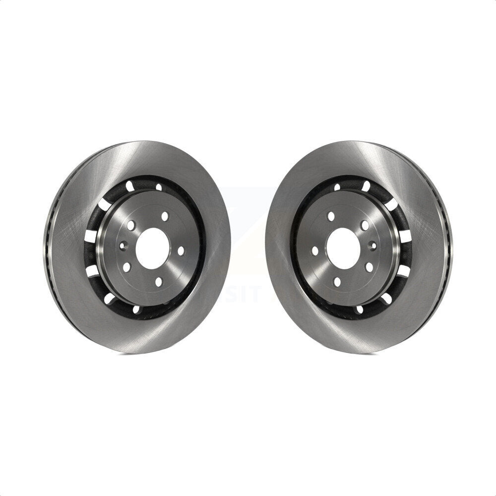 Front Disc Brake Rotors Pair For Ford Explorer Taurus Flex Police Interceptor Utility Lincoln Sedan MKS MKT Special Service K8-100190 by Top Quality