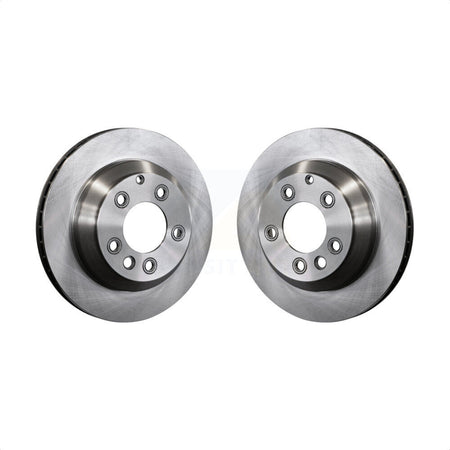 Rear Disc Brake Rotors Pair For Porsche Cayenne Audi Q7 Volkswagen Touareg K8-100800 by Top Quality