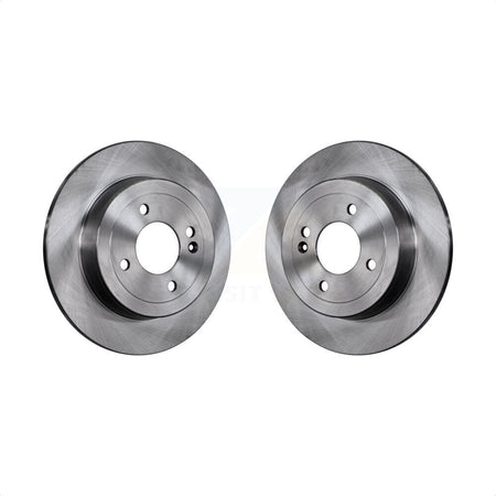 Rear Disc Brake Rotors Pair For Hyundai Accent Kia Rio K8-100928 by Top Quality