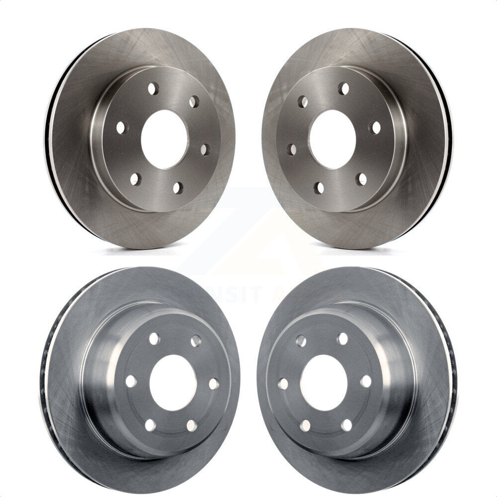 Front Rear Disc Brake Rotors Kit For Chevrolet Silverado 1500 GMC Tahoe Sierra Suburban Yukon Avalanche XL Cadillac Escalade Express ESV EXT Savana K8-100983 by Top Quality