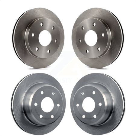 Front Rear Disc Brake Rotors Kit For Chevrolet Silverado 1500 GMC Tahoe Sierra Suburban Yukon Avalanche XL Cadillac Escalade Express ESV EXT Savana K8-100983 by Top Quality