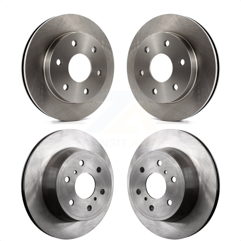 Front Rear Disc Brake Rotors Kit For 2007-2007 Chevrolet Silverado 1500 GMC Sierra Classic K8-100985 by Top Quality