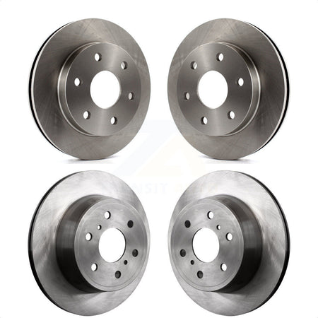 Front Rear Disc Brake Rotors Kit For 2007-2007 Chevrolet Silverado 1500 GMC Sierra Classic K8-100985 by Top Quality