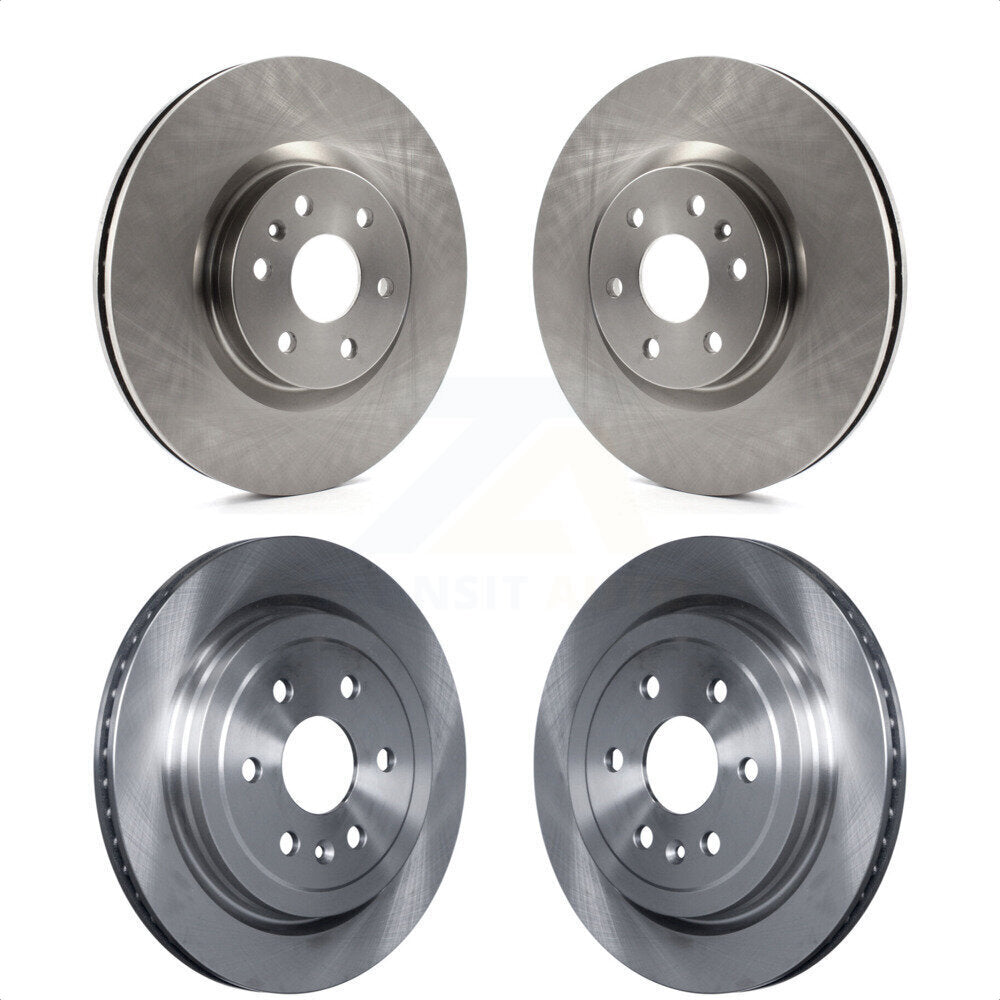 Front Rear Disc Brake Rotors Kit For Cadillac SRX Saab 9-4X K8-101049 by Top Quality