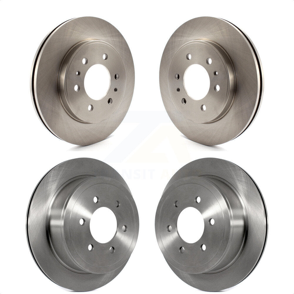 Front Rear Disc Brake Rotors Kit For 2009 Ford F-150 With 6 Lug Wheels K8-101137 by Top Quality