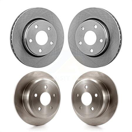 Front Rear Disc Brake Rotors Kit For Jeep Wrangler JK K8-101202 by Top Quality