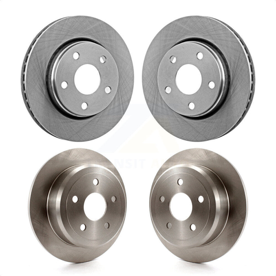 Front Rear Disc Brake Rotors Kit For Jeep Wrangler JK K8-101202 by Top Quality