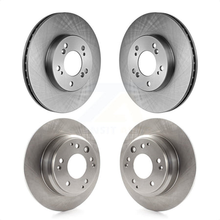 Front Rear Disc Brake Rotors Kit For Acura Honda Odyssey Legend RL Isuzu Oasis K8-101225 by Top Quality