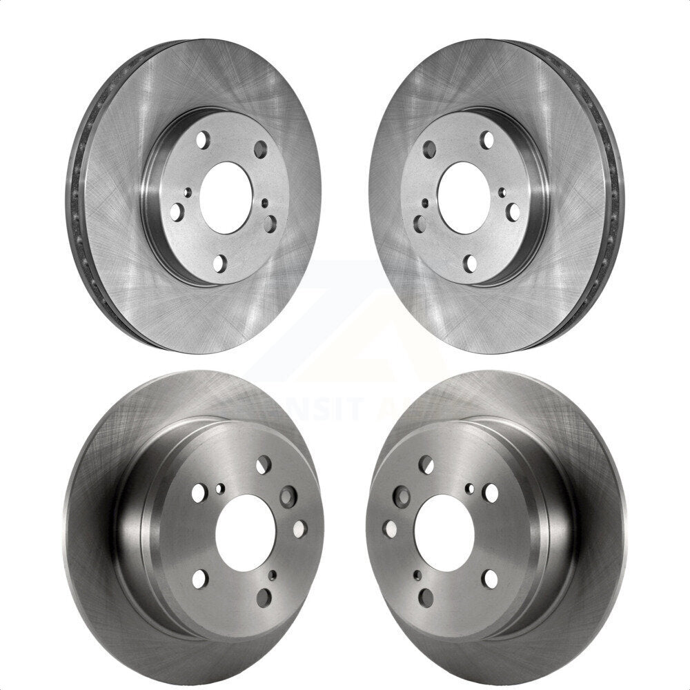 Front Rear Disc Brake Rotors Kit For Toyota Camry Lexus ES300 Solara K8-101239 by Top Quality