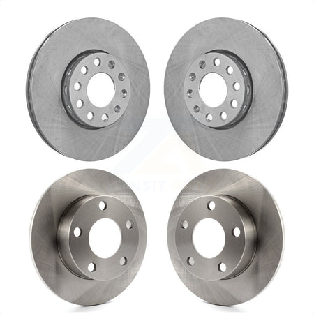 Front Rear Disc Brake Rotors Kit For Volkswagen Passat Audi A4 Quattro K8-101251 by Top Quality