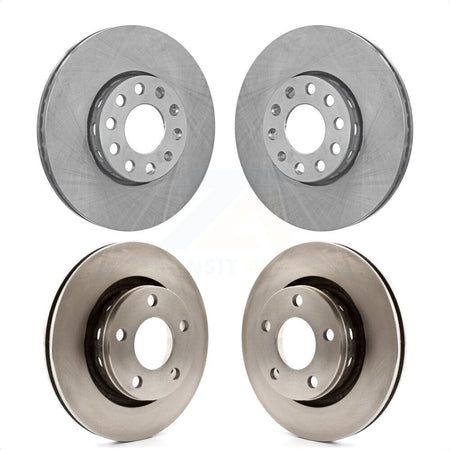 Front Rear Disc Brake Rotors Kit For Volkswagen Passat K8-101253 by Top Quality