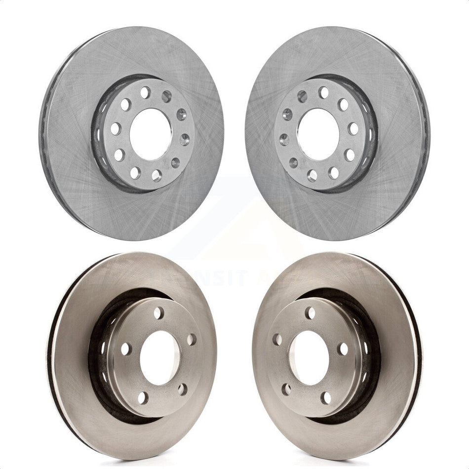 Front Rear Disc Brake Rotors Kit For Volkswagen Passat K8-101253 by Top Quality