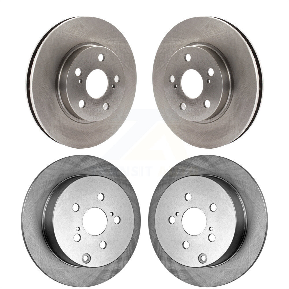 Front Rear Disc Brake Rotors Kit For 2000-2001 Toyota Celica GT K8-101258 by Top Quality