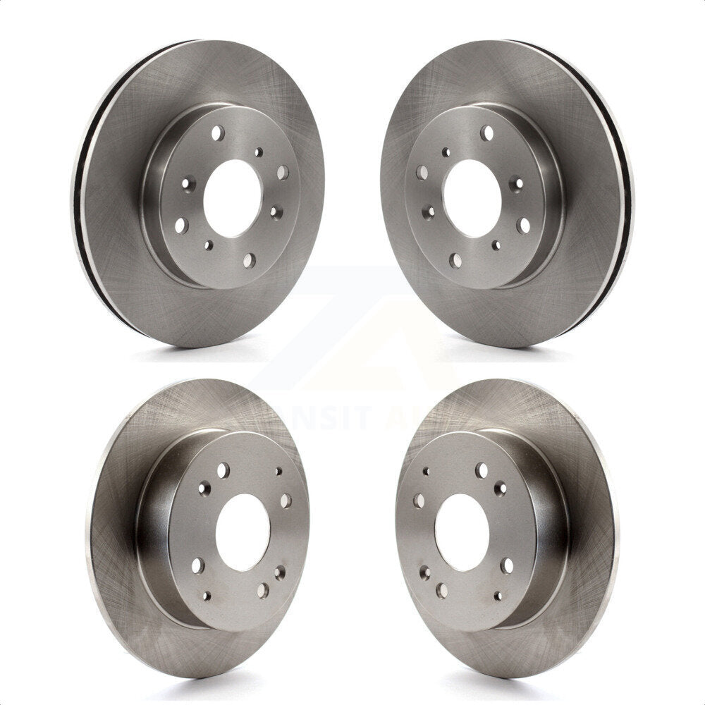 Front Rear Disc Brake Rotors Kit For Honda Accord Acura CL 2.3L K8-101267 by Top Quality